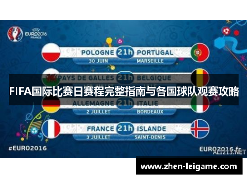FIFA国际比赛日赛程完整指南与各国球队观赛攻略